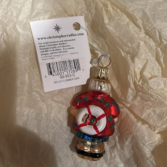 Christopher Radko Little Gem Beach Comber - Picture 2 of 3